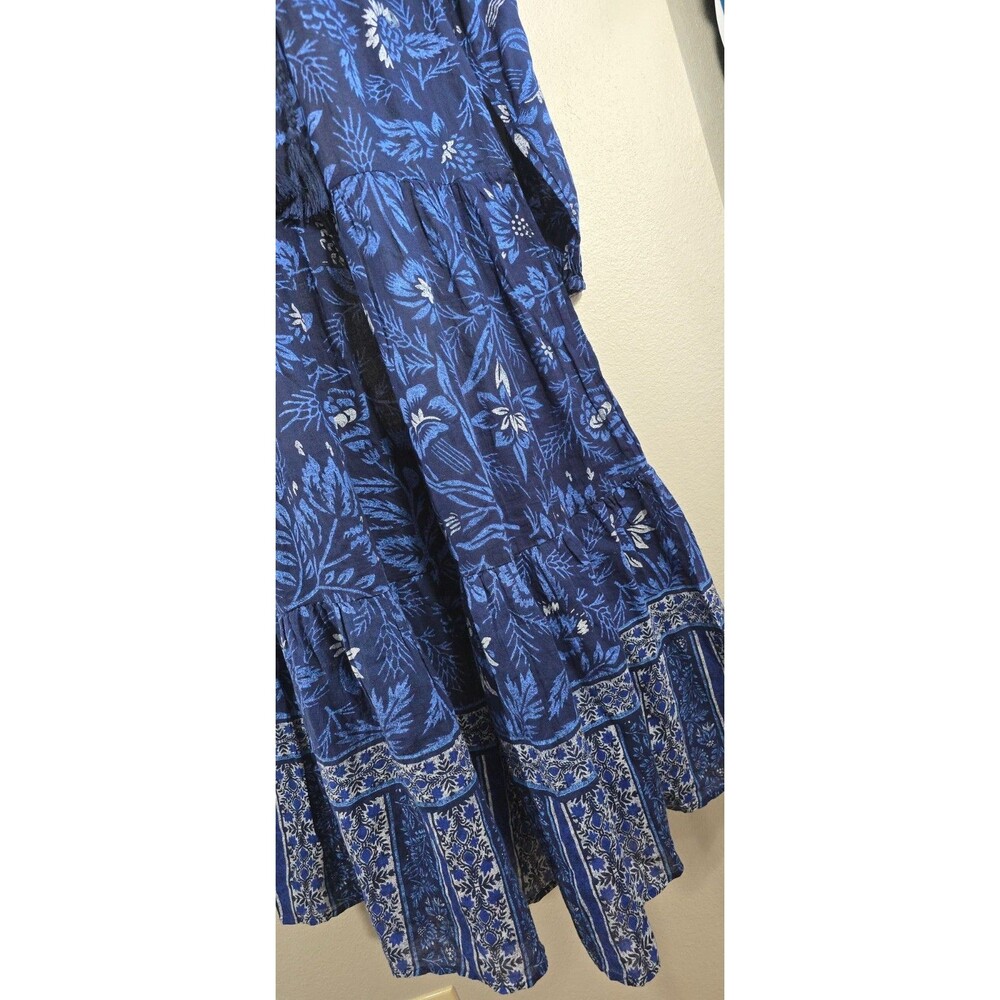 Aerie Small Boho Floral Tiered Midi Dress Cottagecore Peasant Size Small NWT BO - Picture 4 of 7